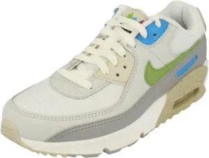 Nike Air Max 90 GS Trainers DV3483 Sneakers Shoes (UK 4.5 us 5Y EU 37.5, White Chlorophyll 100)