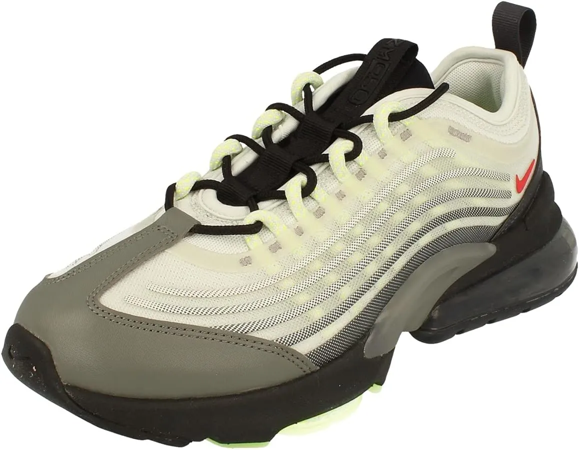 Nike Air Max ZM950 NRG GS Running Trainers DC0576 Sneakers Shoes (UK 5.5 us 6Y EU 38.5, Black Action red Light Smoke Grey 001)