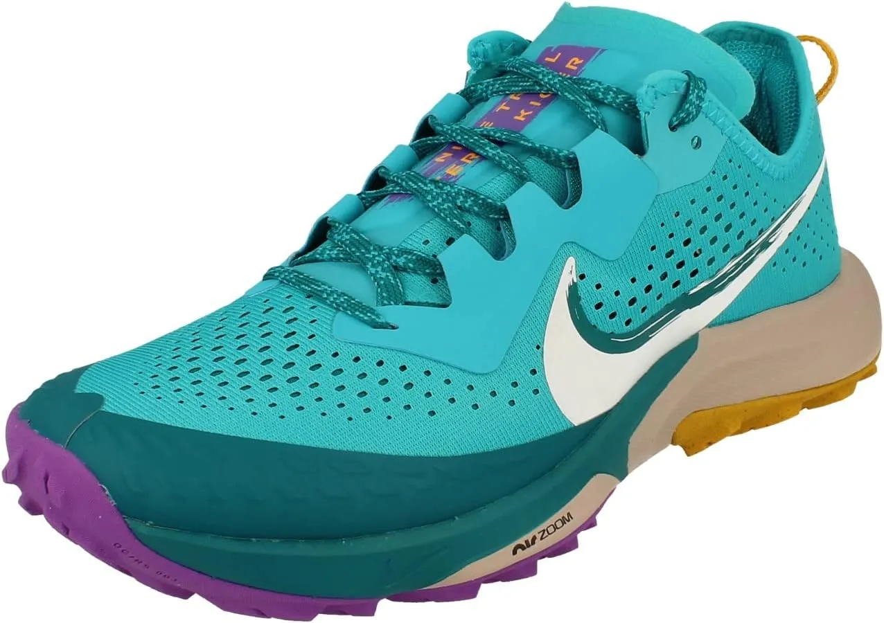 Nike Air Zoom Terra Kiger 7 Mens Running Trainers CW6062 Sneakers Shoes (UK 7.5 US 8.5 EU 42, Turquoise Blue White 400)