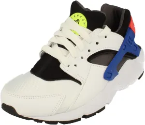Nike Huarache Run GS Running Trainers DQ0975 Sneakers Shoes (UK 6 US 6.5Y EU 39, White Bright Crimson 100)