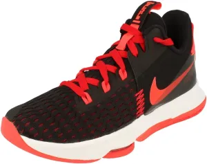Nike Lebron Witness V Mens Basketball Trainers CQ9380 Sneakers Shoes (UK 7 US 8 EU 41, Black Bright Crimson 005)