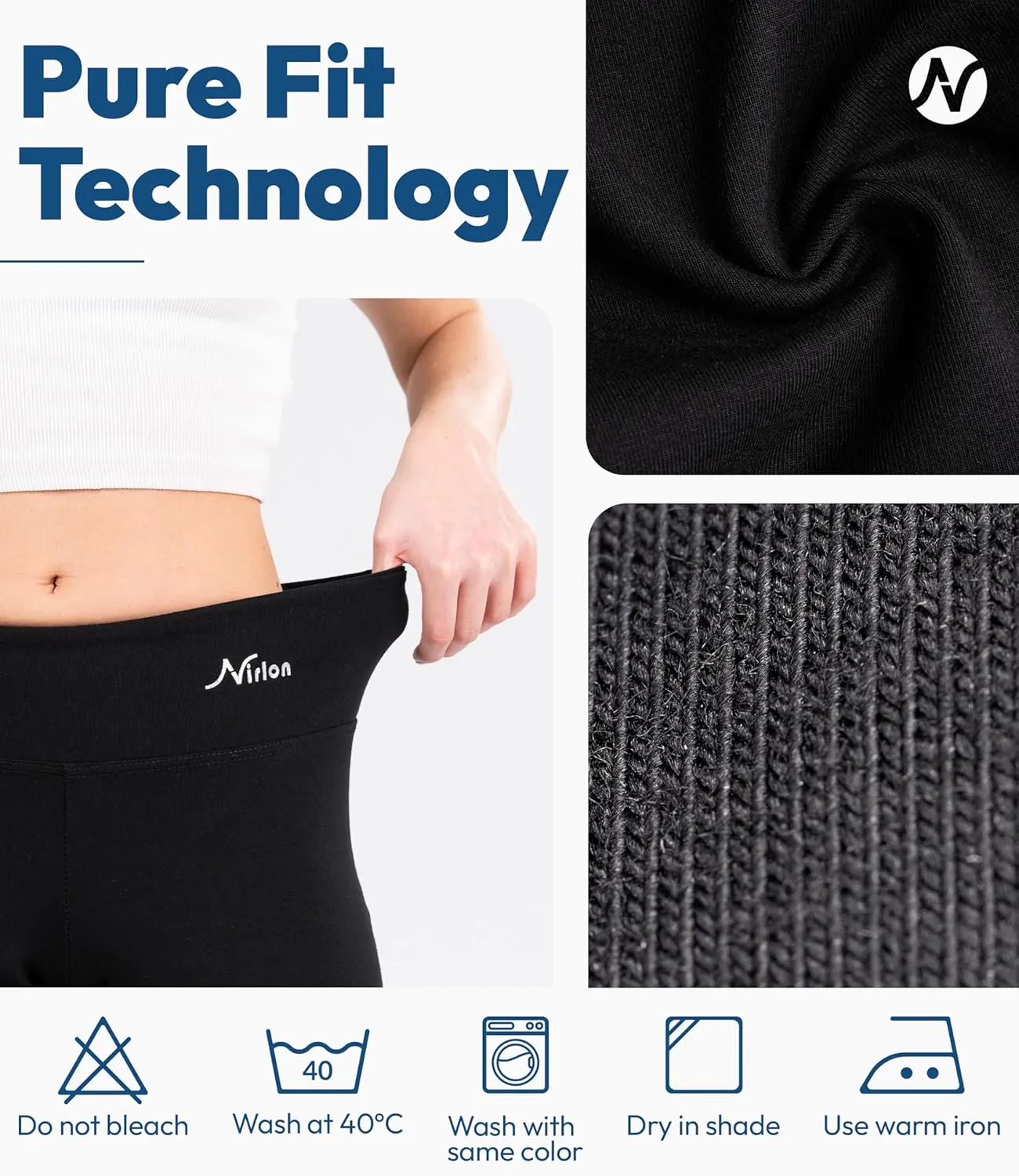 Nirlon Straight Leg Yoga Pants - Yoga Pants for Women Soft & Breathable Womens Leggings for Gym & Yoga Regular & Plus Size
