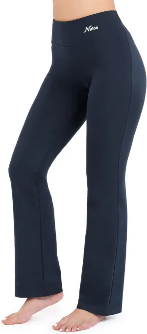 Nirlon Straight Leg Yoga Pants - Yoga Pants for Women Soft & Breathable Womens Leggings for Gym & Yoga Regular & Plus Size