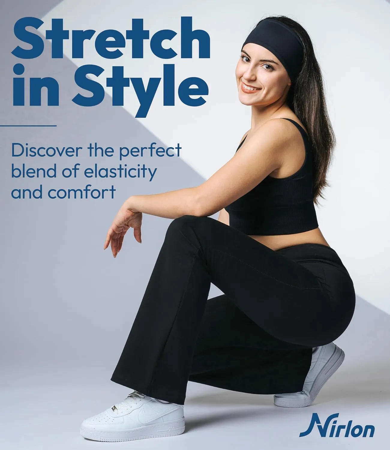 Nirlon Womens Bootcut Yoga Pants - Wide Leg Pants for Women Soft & Breathable Bootcut Yoga Pants for Yoga Regular & Plus Size