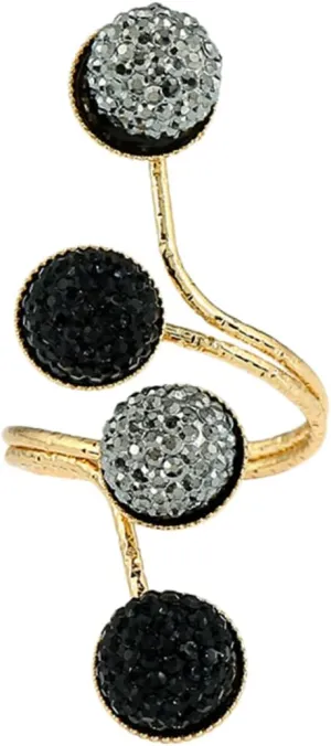 NOLITOY Simple Alloy Finger Rings for Women Unique Resin Joint Jewelry Golden Color for Daily Wear Parties and to Loved Ones