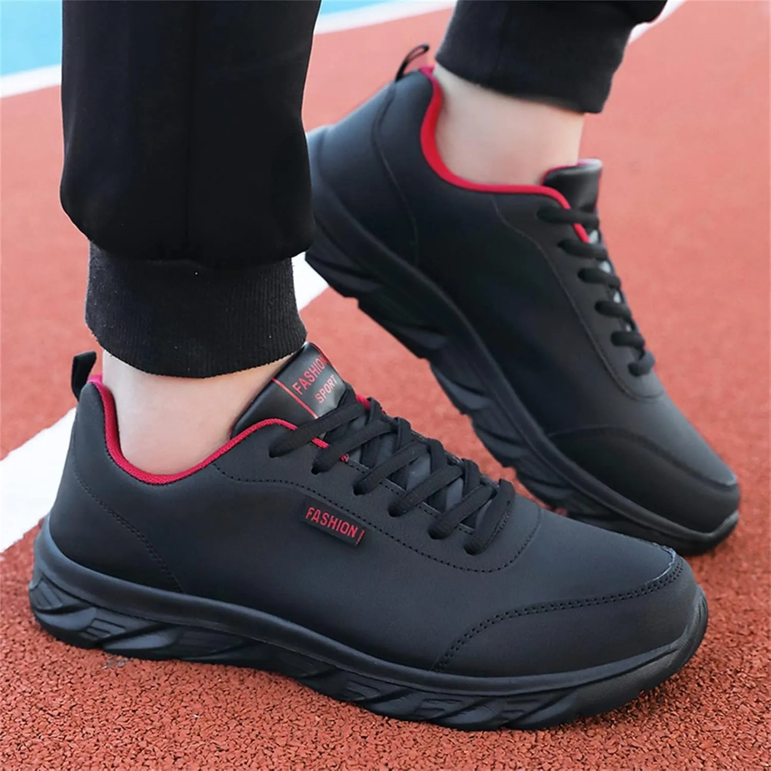 Non Slip Shoes for Men Wide Hiking Shoes Walking Shoes Waterproof Work Shoes Retro Running Shoes Lightweight Trainers