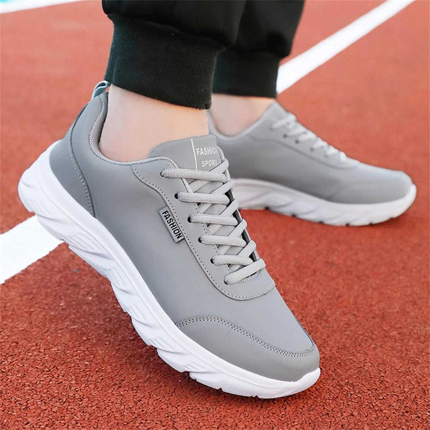 Non Slip Shoes for Men Wide Hiking Shoes Walking Shoes Waterproof Work Shoes Retro Running Shoes Lightweight Trainers