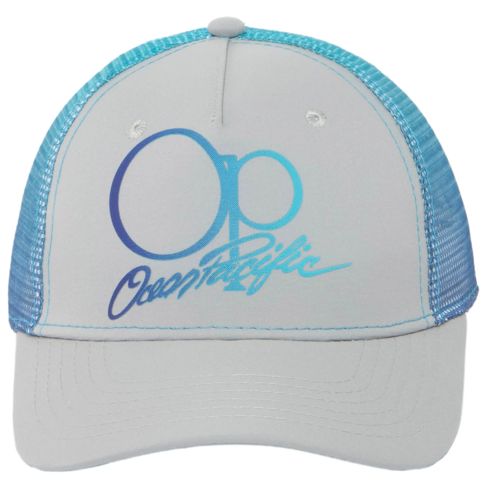 Ocean Pacific - 5 Panel Trucker Hat with Blue Mesh