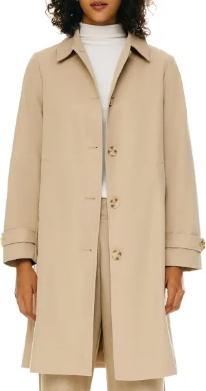 Orolay Women's Single Breasted Trench Coat Mid Long Classic Lapel Windproof Slim Outerwear Coats