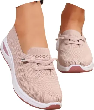 Orthopedic Shoes for Women, Womens Breathable Tennis Shoes Slip On Walking Sneakers Comfortable Mesh Non-Slip Shoes