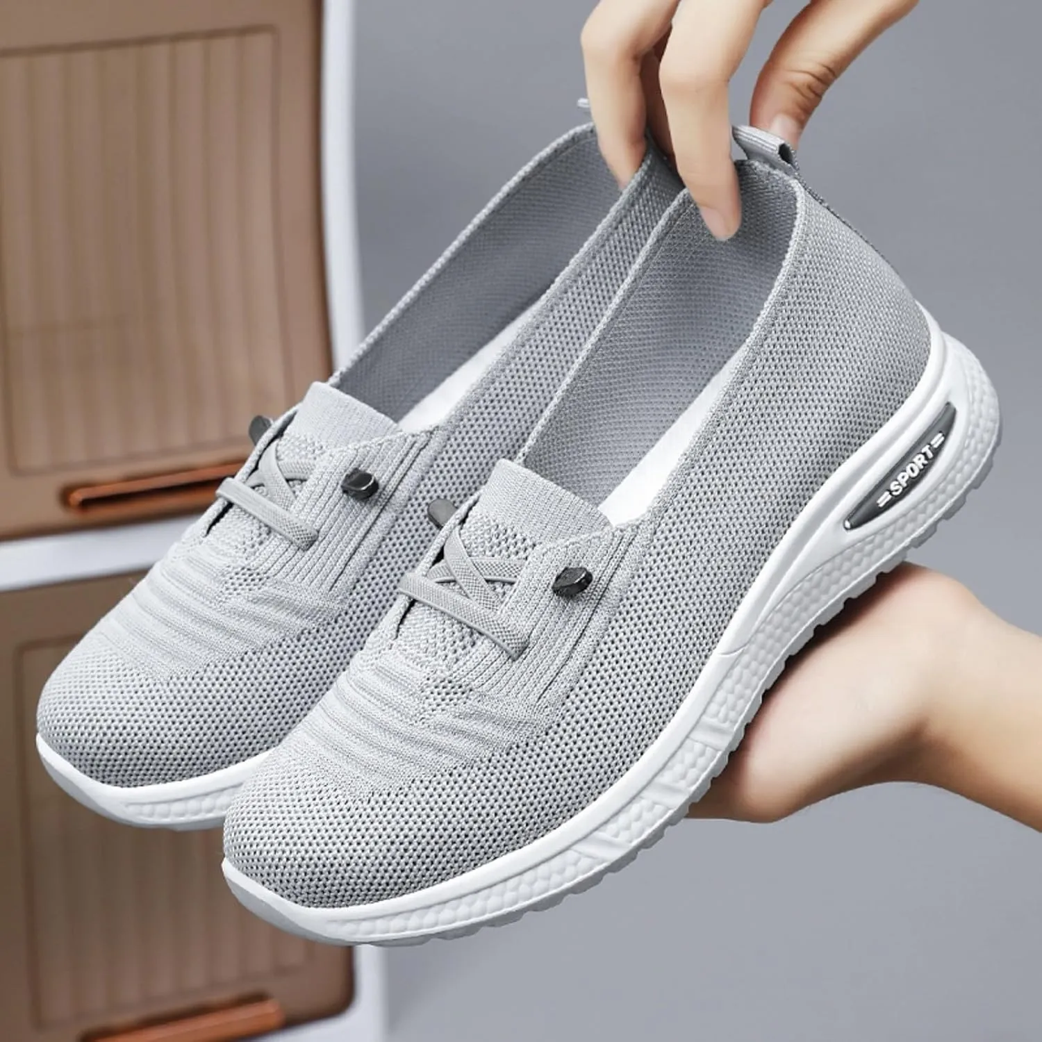 Orthopedic Shoes for Women, Womens Non-Slip Walking Sneakers Breathable Tennis Shoes Comfortable Arch Support Shoes