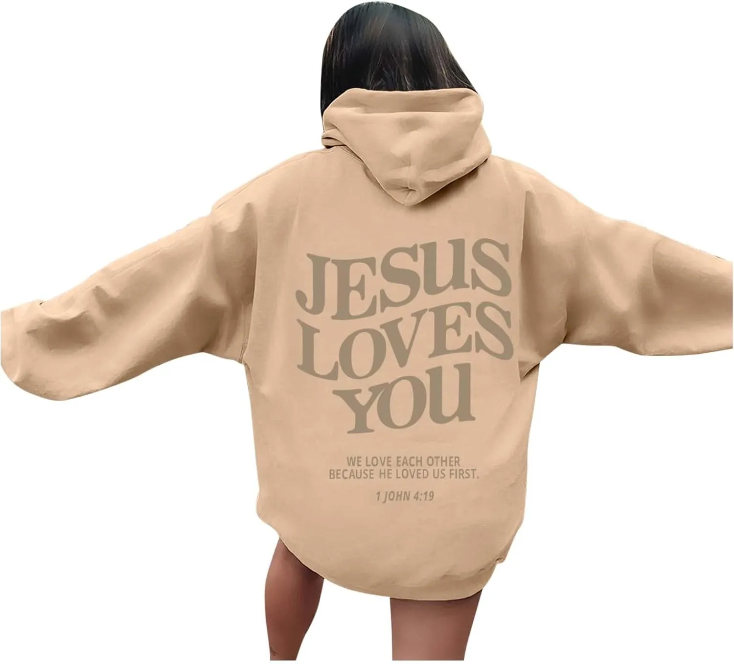 Oversized Graphic Sweatshirts For Teen Girls Cute Letter Printed Long Sleeve Casual Hoodies For Women Y2k Pullover