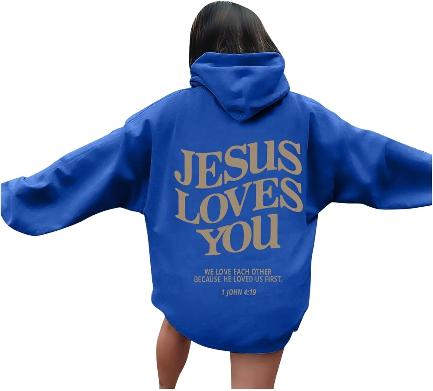 Oversized Graphic Sweatshirts For Teen Girls Cute Letter Printed Long Sleeve Casual Hoodies For Women Y2k Pullover