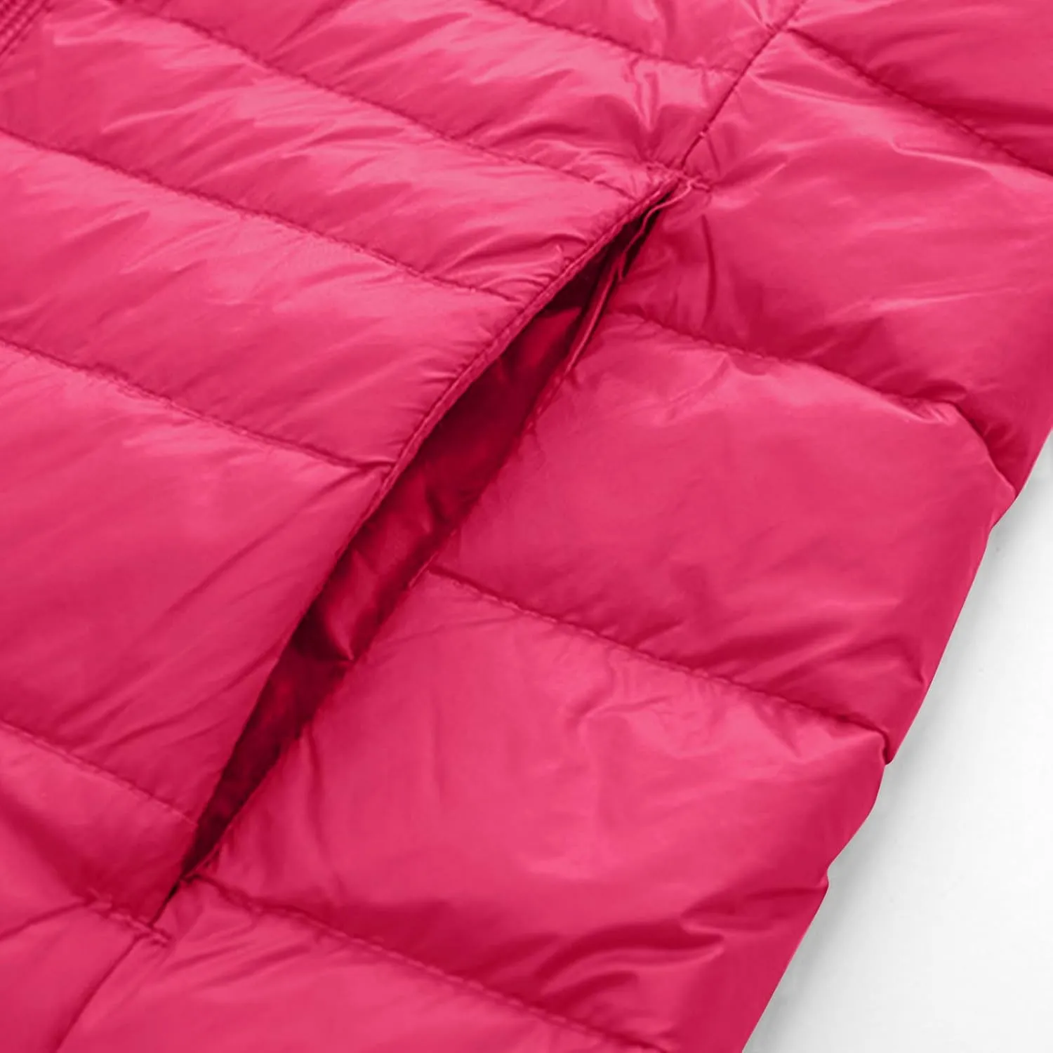 Packable Puffer Jacket Women Lightweight Padded Coats with Hood Long Winter Warm Casual Travel Down Jackets