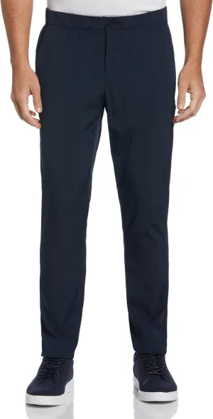 Perry Ellis Portfolio Men's Drawstring Pants, Slim Fit, Flat Front, Stretch Fabric, Lightweight Casual Dress Pants for Men