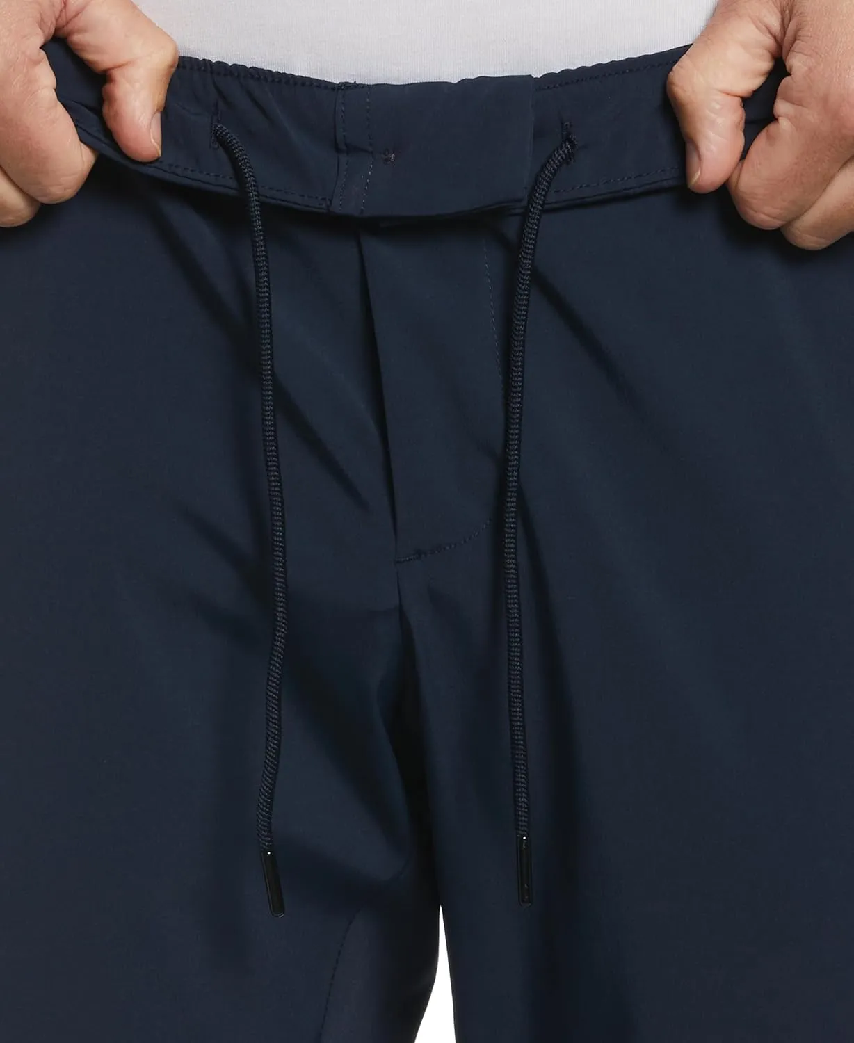 Perry Ellis Portfolio Men's Drawstring Pants, Slim Fit, Flat Front, Stretch Fabric, Lightweight Casual Dress Pants for Men