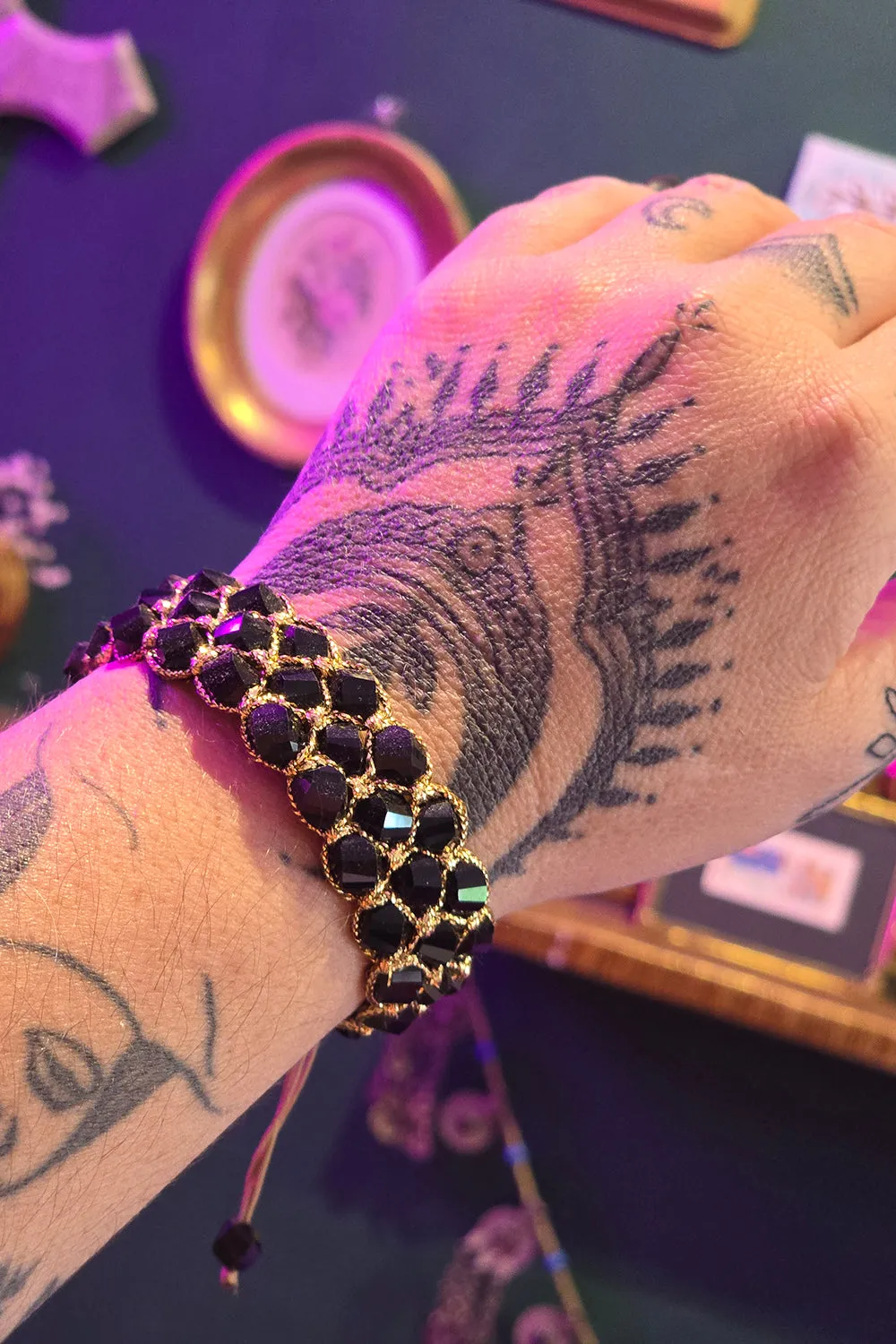 Phoenix Rising Bracelet - Black