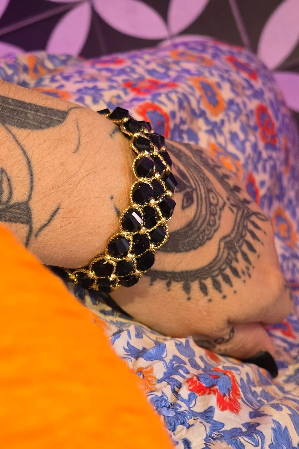Phoenix Rising Bracelet - Black