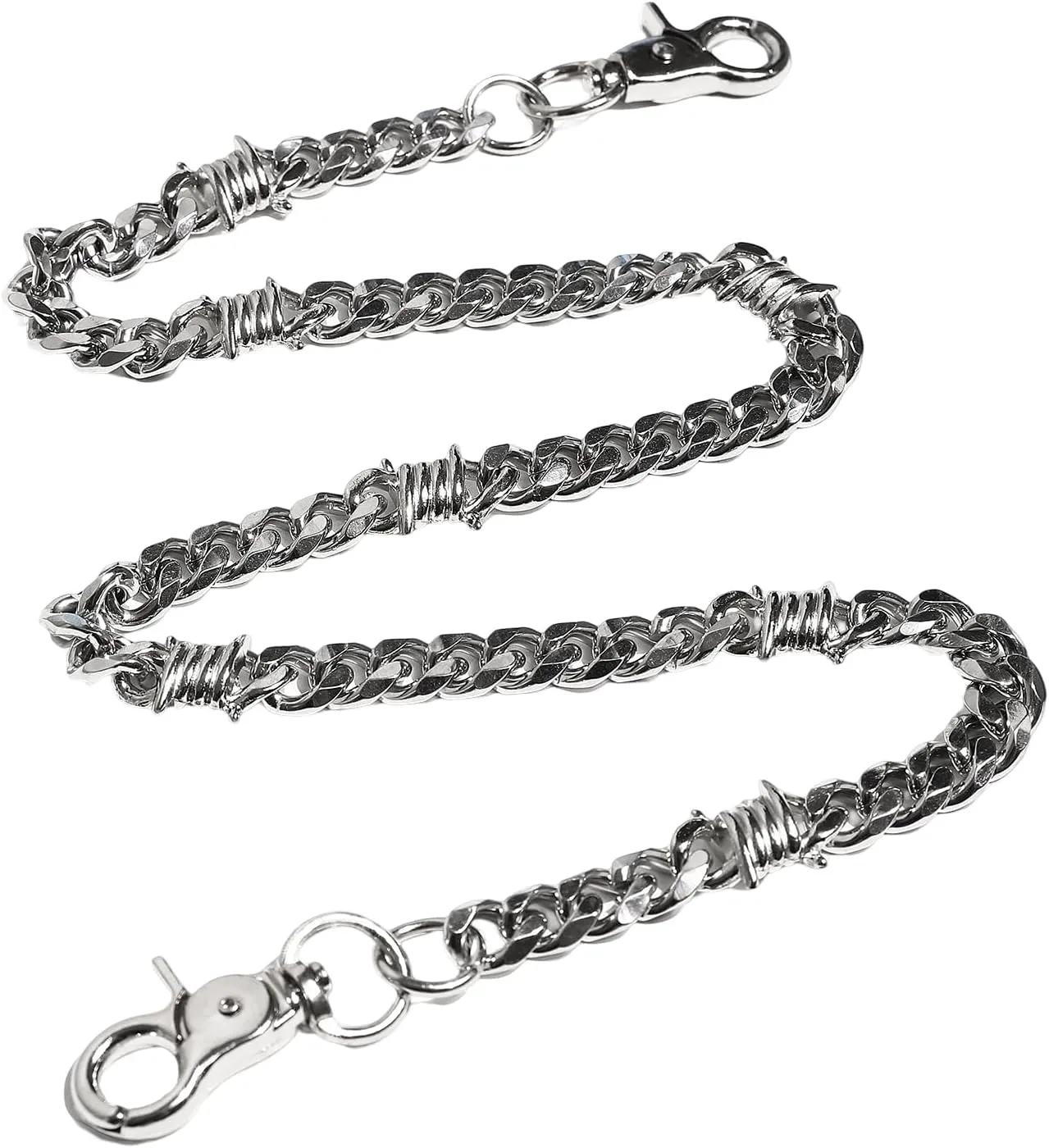 PINKPIN Biker Wallet Chain, Heavy Duty Pocket Chain with Round Clasp, Men Chains for Jeans, Pants Clothing Accessories