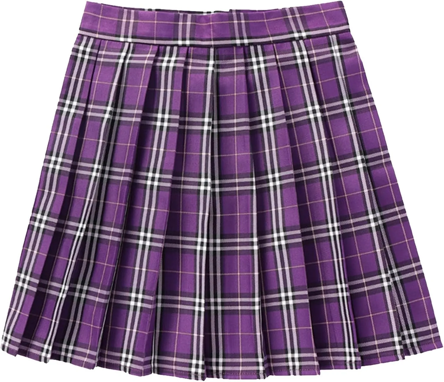 Pleated Skirt Midi for Women Summer Casual A Line Trendy Pleated High Elastic Waist Cheer Mini Skirts for Girls