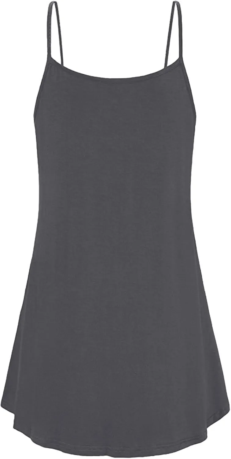 Pop Plus Size Sleeveless Sundress Ladies Swim Summer Boyfriend Crewneck Dress Women's Coloured Comfortable