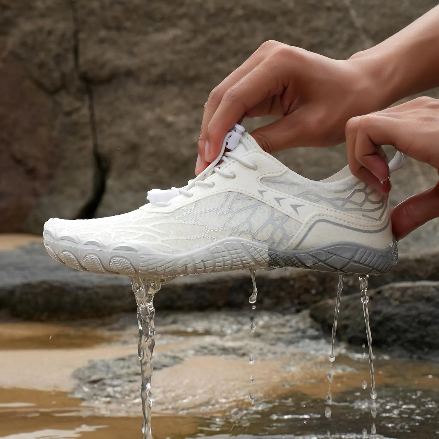 Pro Hike Barefoot Shoes for Women Footwear Barefoot Shoes with Wide Toe Box, Healthy & Non-Slip Breathable Beach Shoes Men Surf Hiking Walking Shoes Unisex
