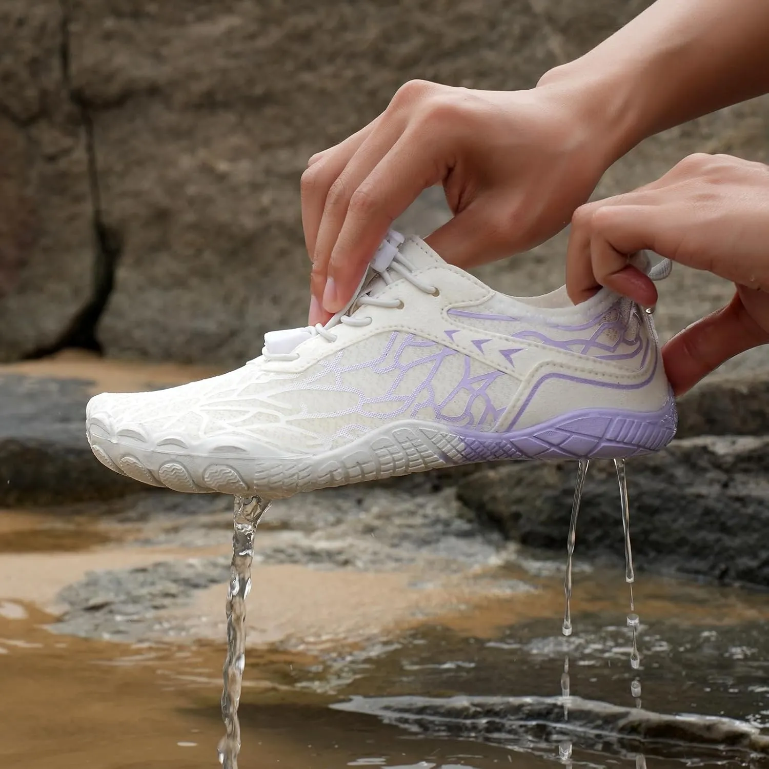 Pro Hike Barefoot Shoes for Women Footwear Barefoot Shoes with Wide Toe Box, Healthy & Non-Slip Breathable Beach Shoes Men Surf Hiking Walking Shoes Unisex