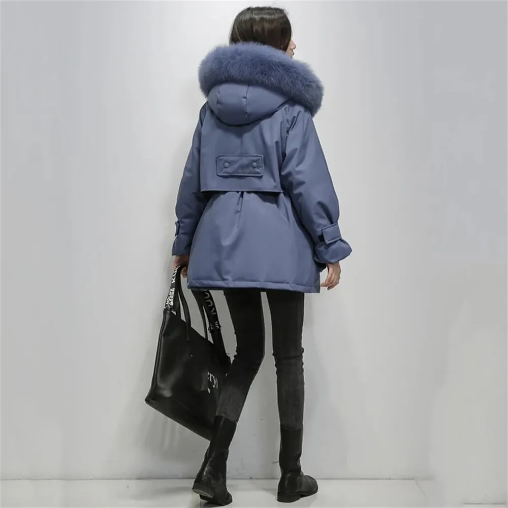 Pulcykp Women Down Jackets Coat Winter Thick Warm Bubble Puffer Coat Parkas Cotton Padded Jackets Outwear