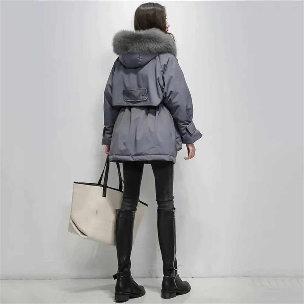 Pulcykp Women Down Jackets Coat Winter Thick Warm Bubble Puffer Coat Parkas Cotton Padded Jackets Outwear