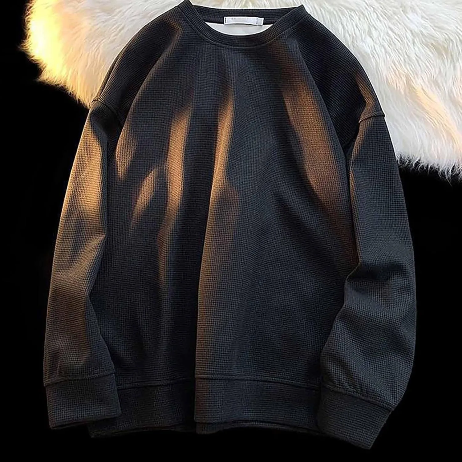 Red Hoodie Casual Loose Hoodless Oversize Zipper Solid Stand Collar Hoodless Pullover Sweater Coat Top Hoodie For