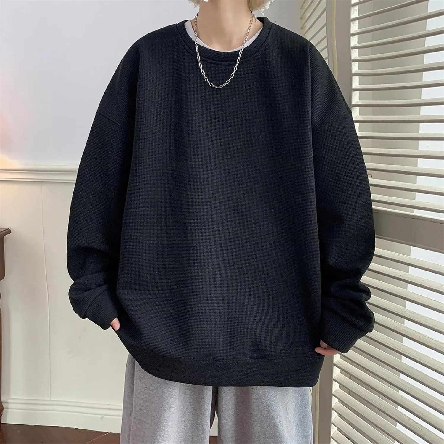 Red Hoodie Casual Loose Hoodless Oversize Zipper Solid Stand Collar Hoodless Pullover Sweater Coat Top Hoodie For