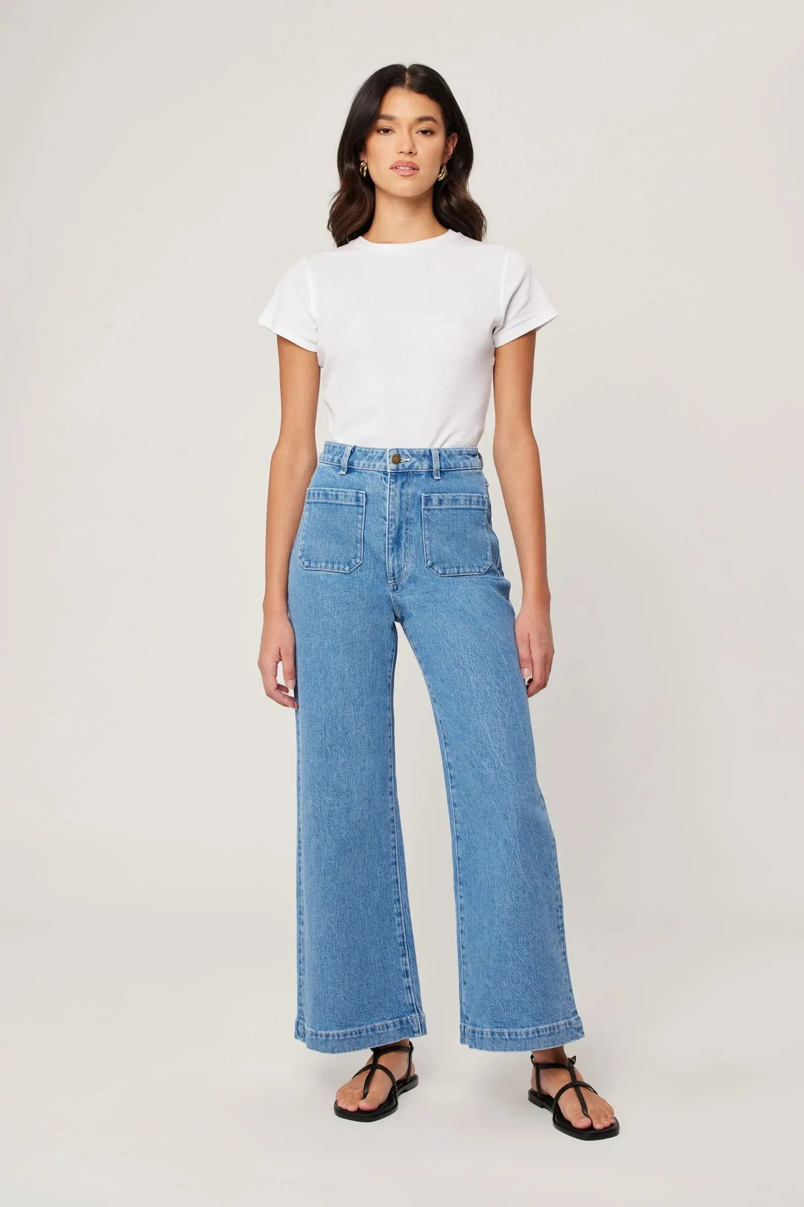 Rolla's 'Sailor Jean' - Lily Mid Blue