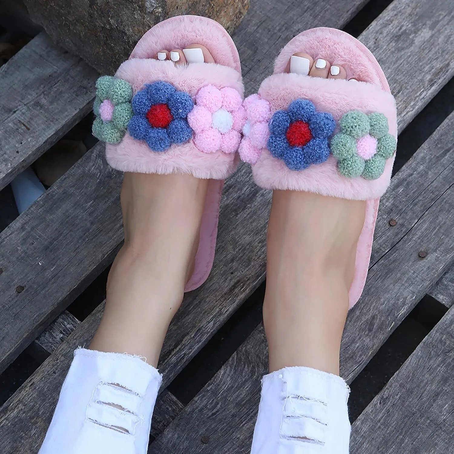 SBGMoSJ Kawaii Fuzzy Cute Cow Slippers for Women Winter Men's Moccasin Slippers Mens Winter Slippers Indoor/Outdoor Fluffy Slippers for Men Indoor Men Christmas Gifts Gifts for Men 2023