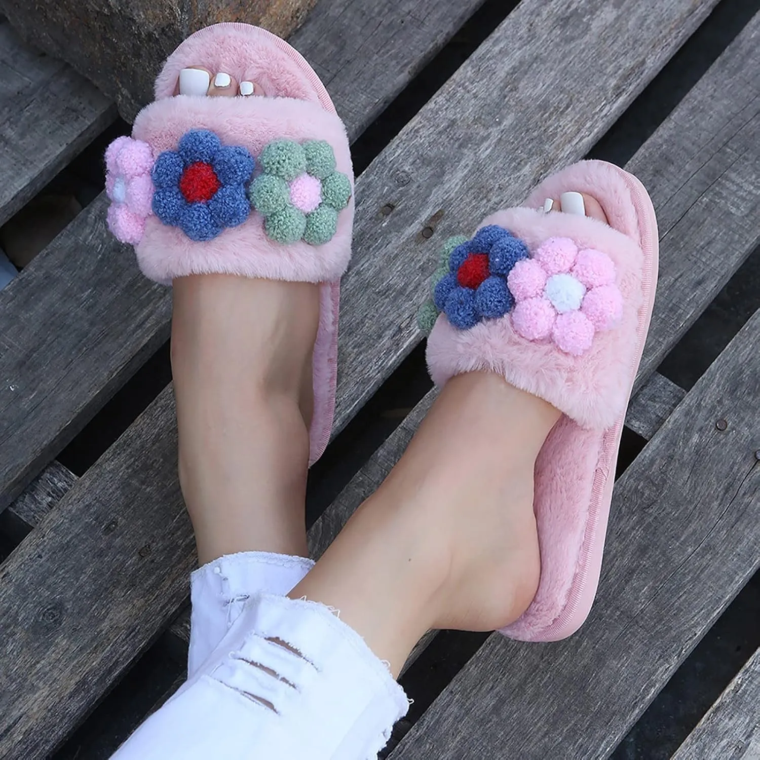 SBGMoSJ Kawaii Fuzzy Cute Cow Slippers for Women Winter Men's Moccasin Slippers Mens Winter Slippers Indoor/Outdoor Fluffy Slippers for Men Indoor Men Christmas Gifts Gifts for Men 2023