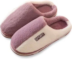 SBGMoSJ Womens Slip On Wide Width Indoor/Outdoor House Slippers Slippers for Men Winter Mens Slippers with Rubber Soles Hotel Slippers for Men Mens Christmas Gifts Gifts for Wife 2023