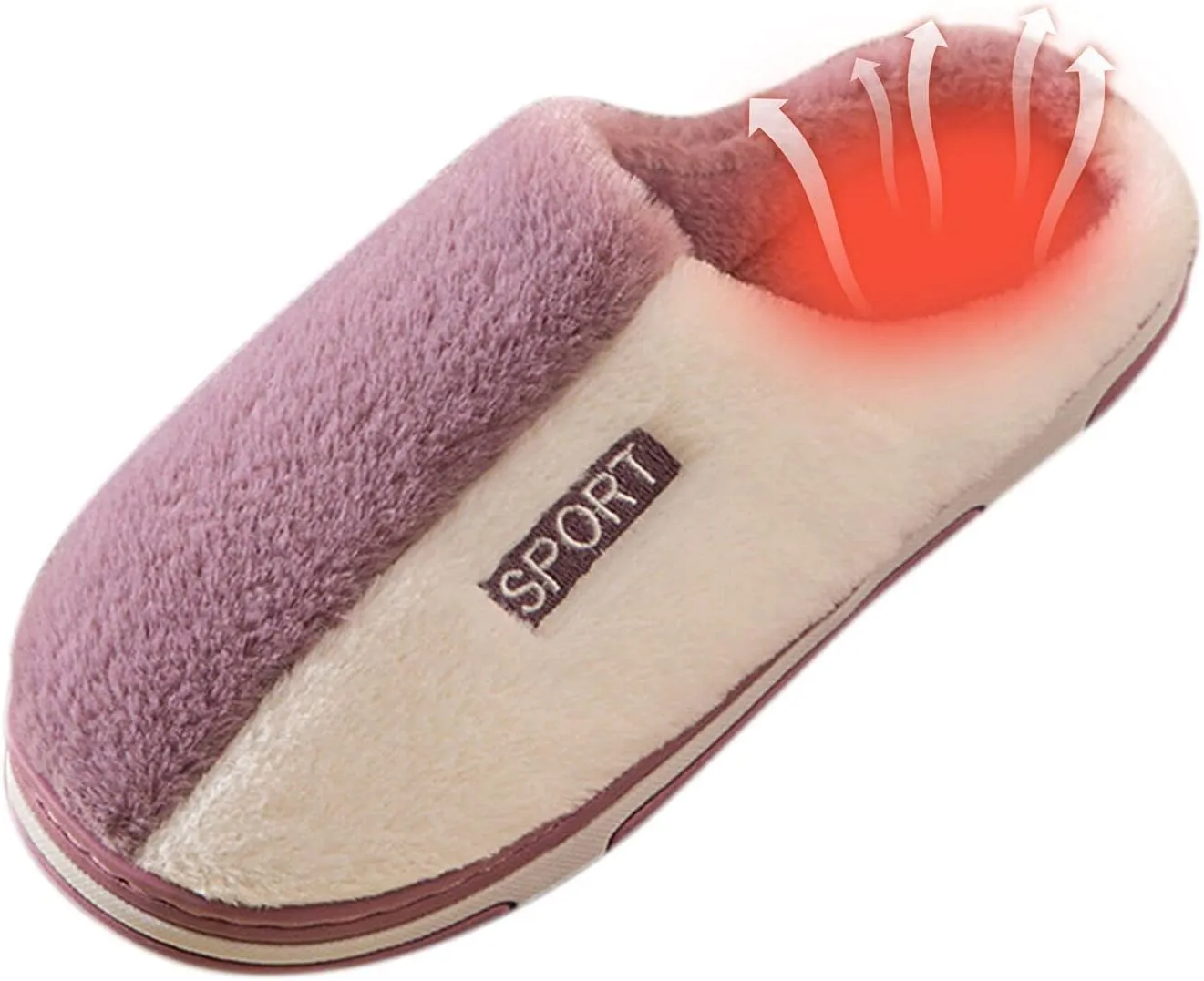 SBGMoSJ Womens Slip On Wide Width Indoor/Outdoor House Slippers Slippers for Men Winter Mens Slippers with Rubber Soles Hotel Slippers for Men Mens Christmas Gifts Gifts for Wife 2023