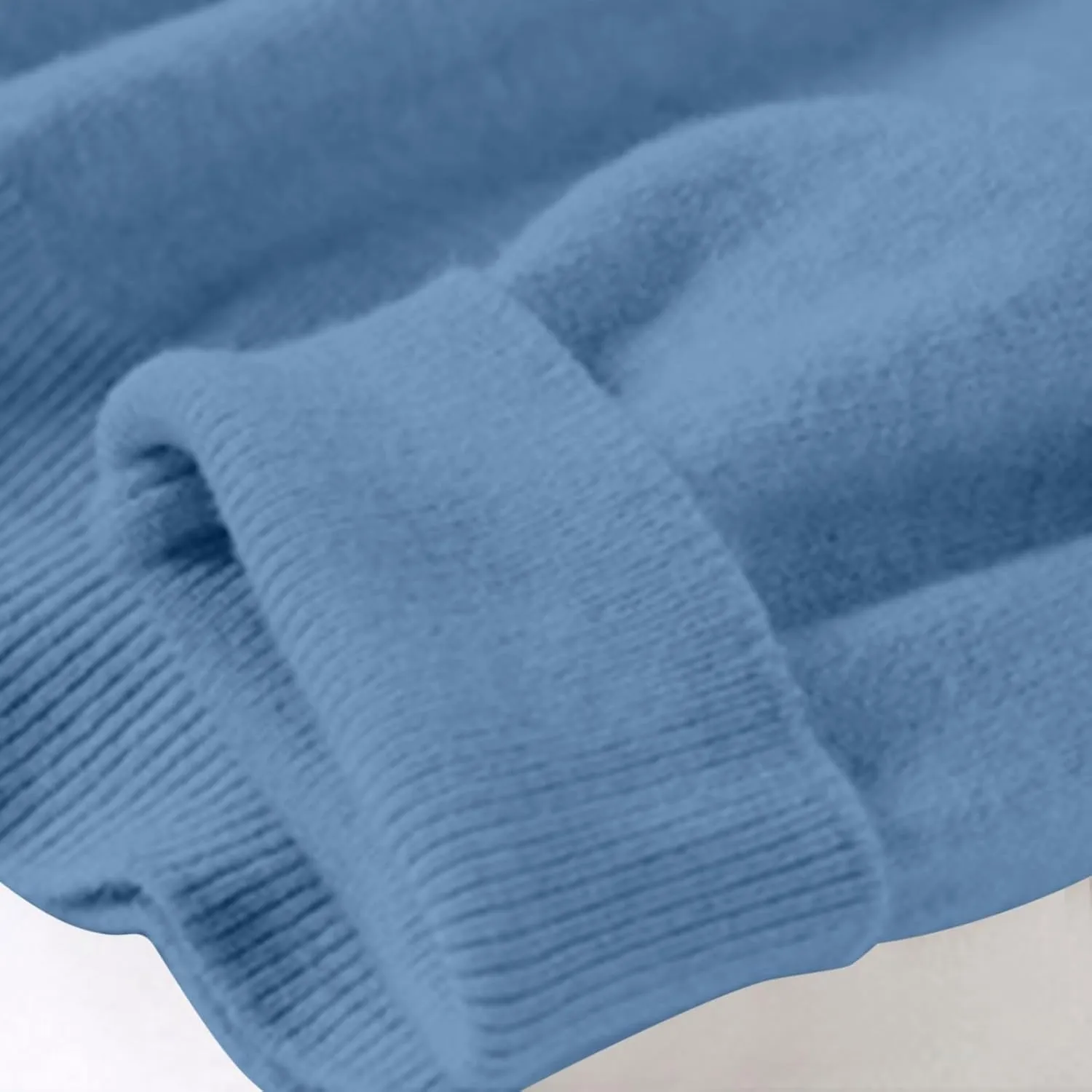 Shirts for Women Long Sleeve Crewneck Sweater Tops Winter Trendy Loose Casual Solid Color Pullover Basic Blouse