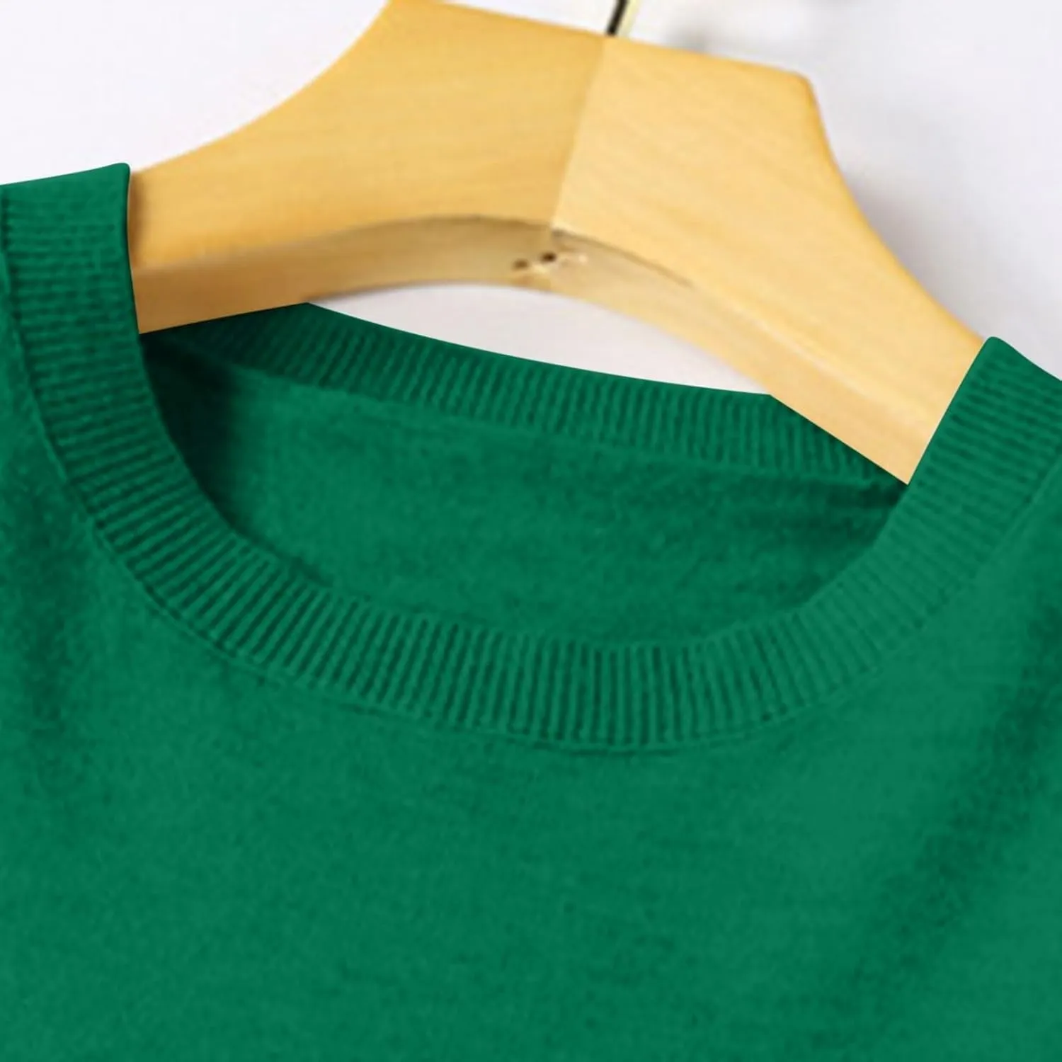 Shirts for Women Long Sleeve Crewneck Sweater Tops Winter Trendy Loose Casual Solid Color Pullover Basic Blouse