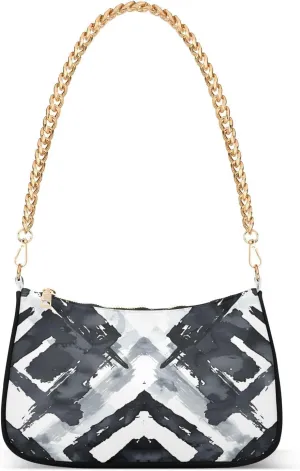 Shoulder Bags for Women Watercolor Patterns Hobo Tote Handbag Small Clutch Purse with Zipper Closure