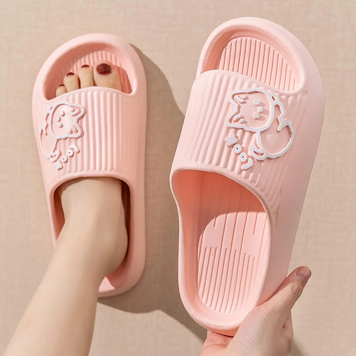 Slides for Men Slides for Women Cloud Slippers Men Shower Shoes Women Comfortable Quick Drying Ultra Comfort Slippers