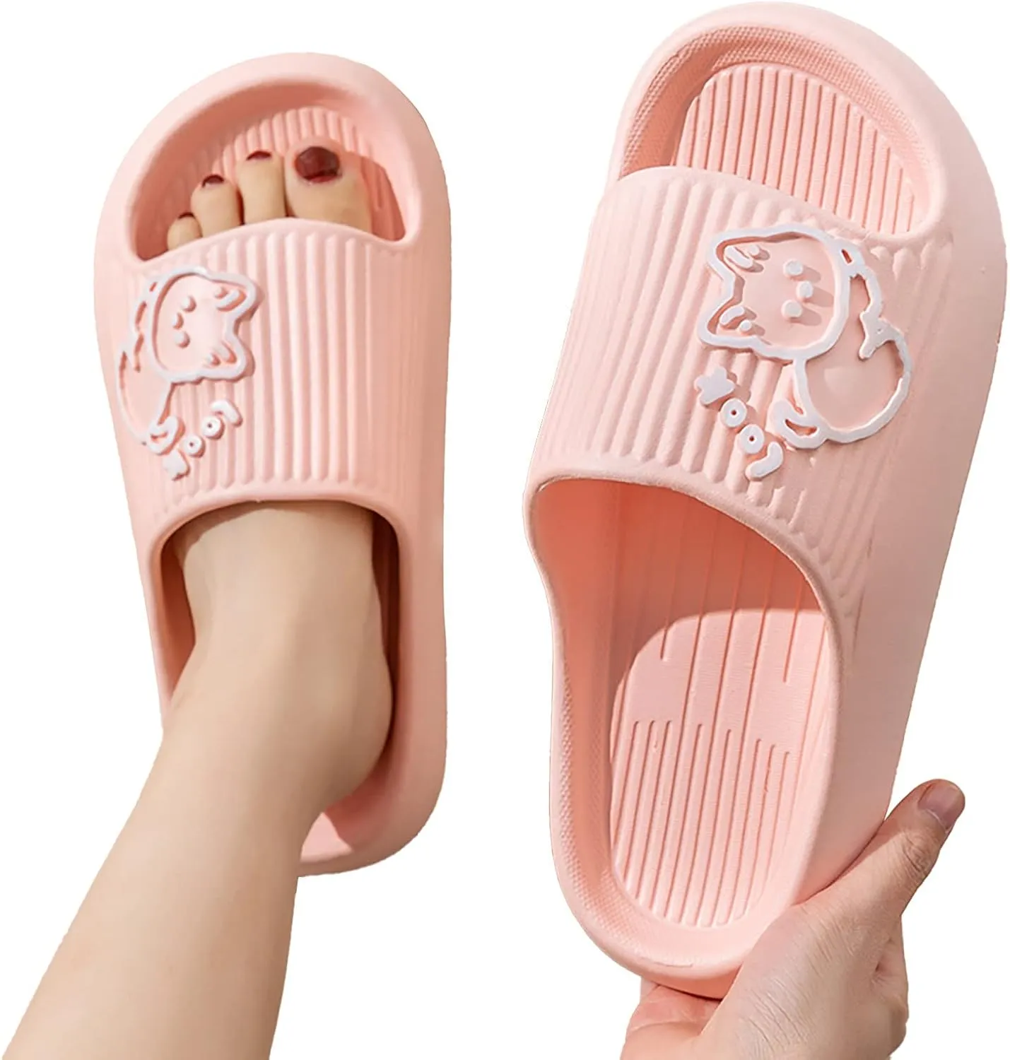 Slides for Men Slides for Women Cloud Slippers Men Shower Shoes Women Comfortable Quick Drying Ultra Comfort Slippers