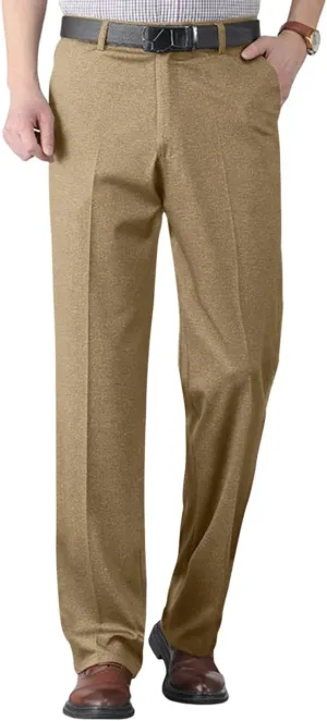 Slim Fit Dress Pants for Men Lightweight Business Casual Chino Pants Vintage Comfy Stretch Golf Pants with Pockets