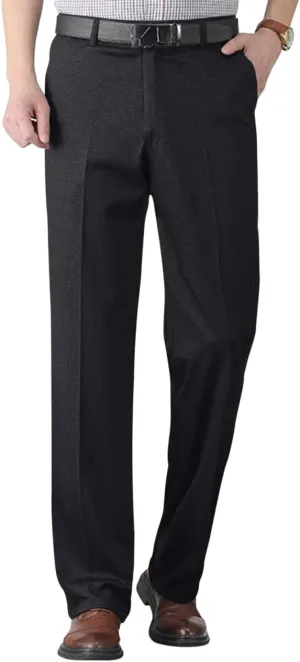 Slim Fit Dress Pants for Men Lightweight Business Casual Chino Pants Vintage Comfy Stretch Golf Pants with Pockets