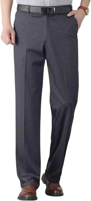 Slim Fit Dress Pants for Men Lightweight Business Casual Chino Pants Vintage Comfy Stretch Golf Pants with Pockets