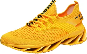 Sneakers Height Boosting Shoes for Men Walking Shoes Comfort Non Slip Breathable Knit Slip On Sneaker Laces for Men