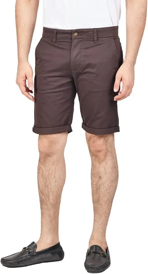 Soroor Slim Fit Chino Mens Shorts, Stylish Men's Shorts with Premium Stretch Cotton, Versatile Smart Casual Men Chino