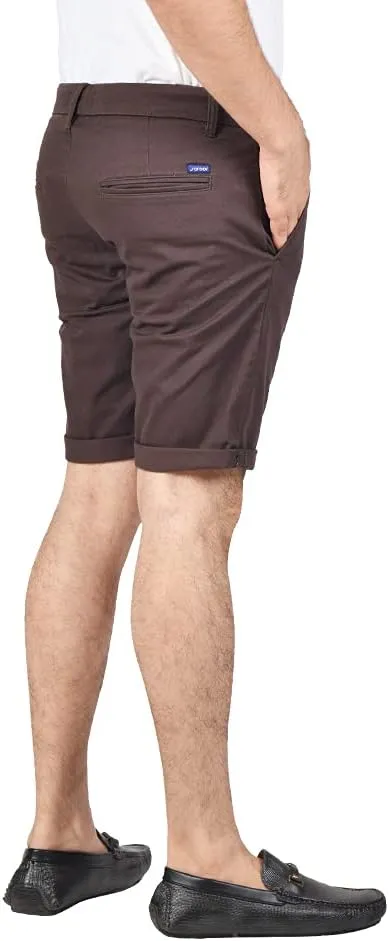 Soroor Slim Fit Chino Mens Shorts, Stylish Men's Shorts with Premium Stretch Cotton, Versatile Smart Casual Men Chino