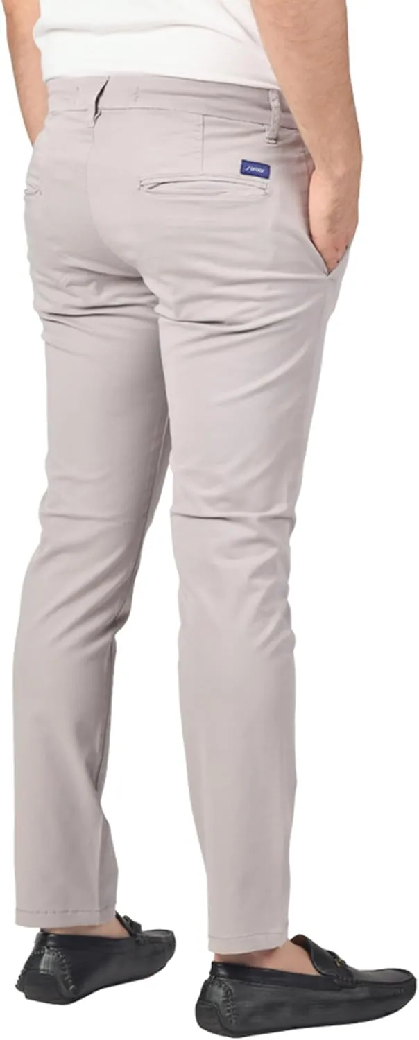 Soroor Slim Fit Chinos Pants Men - Stylish Mens Chinos Pants, Smart Casual Mens Khaki Pants | Stretch Twill Cotton Men Chino