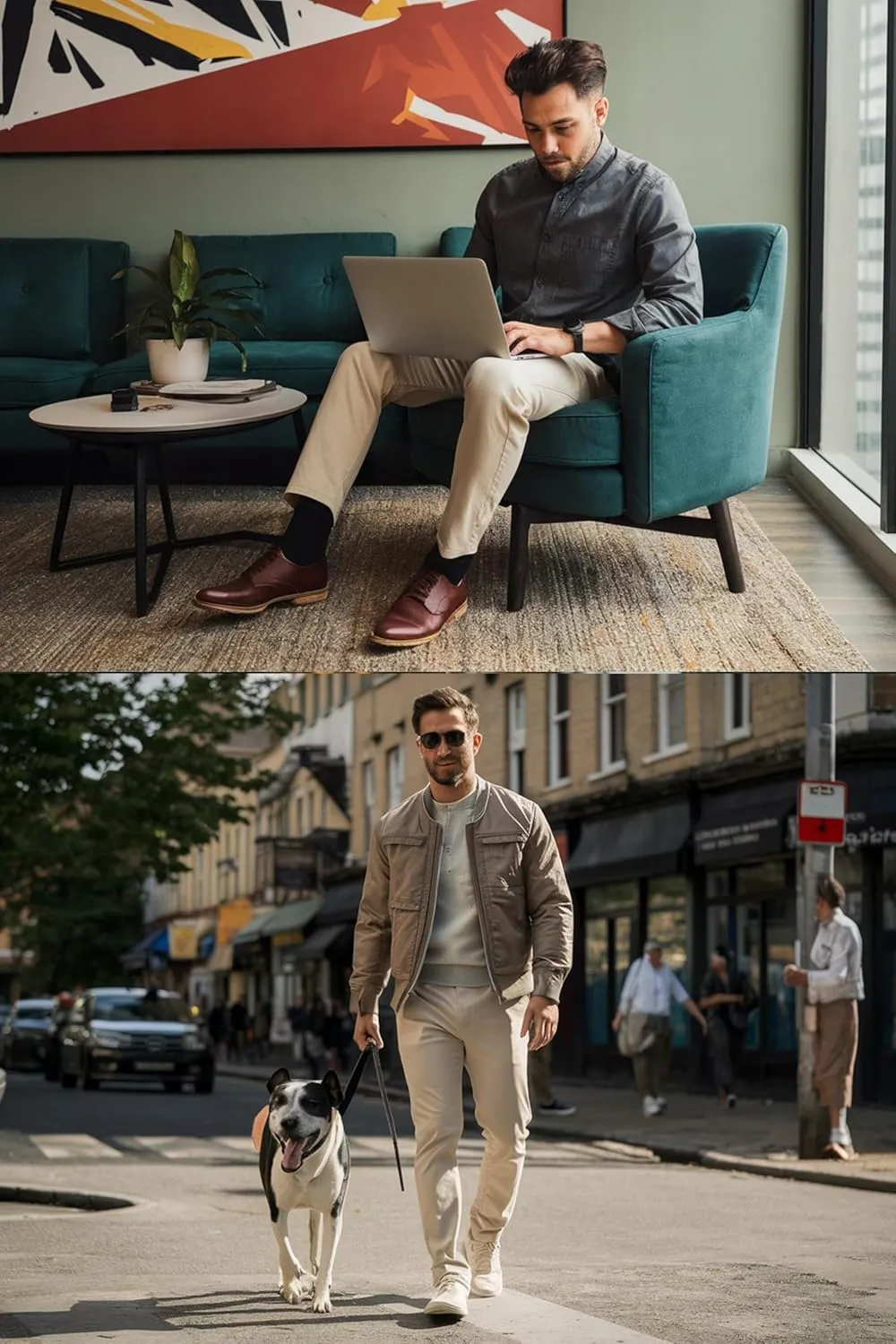 Soroor Slim Fit Chinos Pants Men - Stylish Mens Chinos Pants, Smart Casual Mens Khaki Pants | Stretch Twill Cotton Men Chino