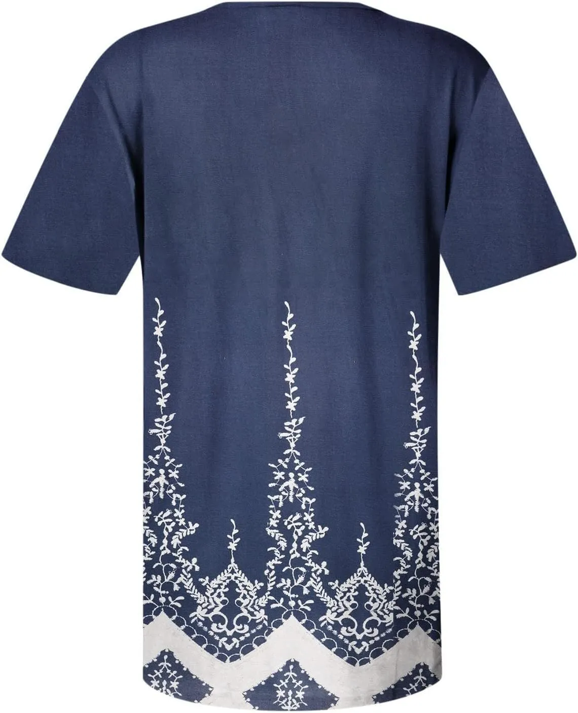 Summer Blouses for Women 2025,Trendy Boho Floral Tunic Shirts Short Sleeve Button V Neck Tshirt Casual Relaxed Tops